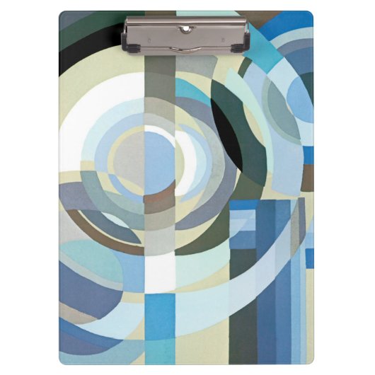 ヴィンテージアールデコポチョアジャズ幾何学模様 クリップボード (正面)