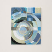 ヴィンテージアールデコポチョアジャズ幾何学模様 ジグソーパズル (縦)