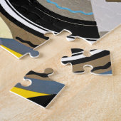 ヴィンテージアールデコポチョアジャズ幾何学模様 ジグソーパズル (側面)