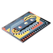 ヴィンテージアールデコポチョアジャズ幾何学模様 ノートブック (左側)