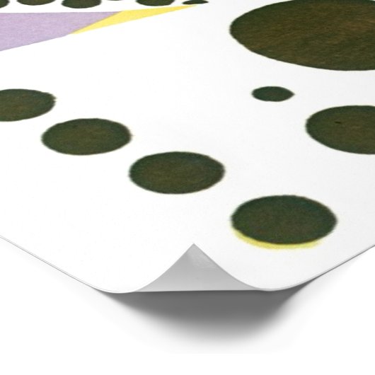 ヴィンテージアールデコポチョアジャズ幾何学模様 ポスター (角)