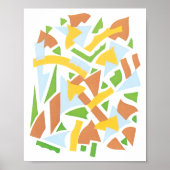 ヴィンテージアールデコポチョアジャズ幾何学模様 ポスター (正面)