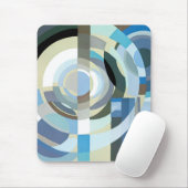 ヴィンテージアールデコポチョアジャズ幾何学模様 マウスパッド (マウス)