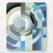 ヴィンテージアールデコポチョアジャズ幾何学模様 マウスパッド (正面)