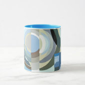 ヴィンテージアールデコポチョアジャズ幾何学模様 マグカップ (中央)