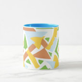 ヴィンテージアールデコポチョアジャズ幾何学模様 マグカップ (中央)
