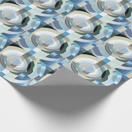 ヴィンテージアールデコポチョアジャズ幾何学模様 ラッピングペーパー (角)