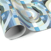 ヴィンテージアールデコポチョアジャズ幾何学模様 ラッピングペーパー (ロールコーナー)