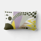 ヴィンテージアールデコポチョアジャズ幾何学模様 ランバークッション (裏面)