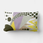 ヴィンテージアールデコポチョアジャズ幾何学模様 ランバークッション (正面)