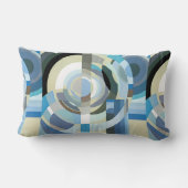 ヴィンテージアールデコポチョアジャズ幾何学模様 ランバークッション (裏面)