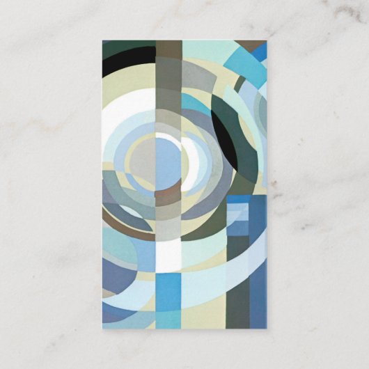 ヴィンテージアールデコポチョアジャズ幾何学模様 名刺 (裏面)