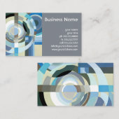 ヴィンテージアールデコポチョアジャズ幾何学模様 名刺 (正面/裏面)