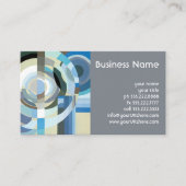 ヴィンテージアールデコポチョアジャズ幾何学模様 名刺 (正面)