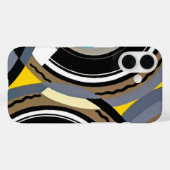 ヴィンテージアールデコポチョアジャズ幾何学模様 Case-Mate iPhoneケース (裏面 (横))