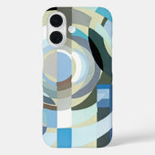 ヴィンテージアールデコポチョアジャズ幾何学模様 Case-Mate iPhoneケース (裏面)