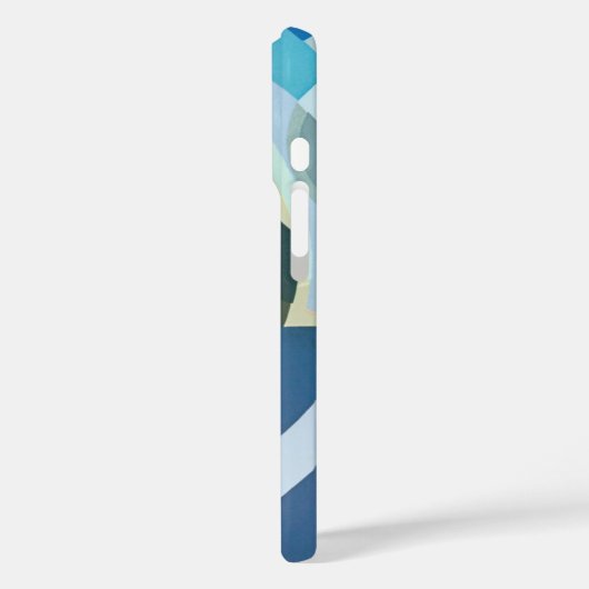 ヴィンテージアールデコポチョアジャズ幾何学模様 Case-Mate iPhoneケース (裏面 / 左)