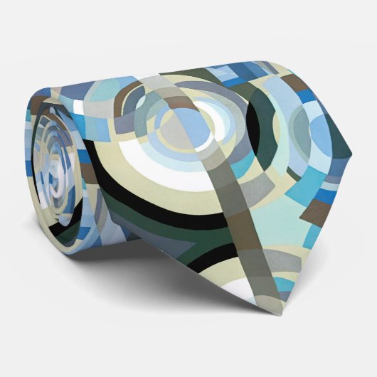 ヴィンテージアールデコポチョワールJazz幾何学模様 ネクタイ (ロール)