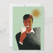 ヴィンテージアールデコマンサマーバックヤードBBQ 招待状 (正面)