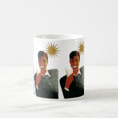 ヴィンテージアールデコマン、夏の冷たい飲み物 コーヒーマグカップ (中央)