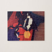 ヴィンテージアールデコミュージックラウンジピアノプレーヤーピアニスト ジグソーパズル (横)