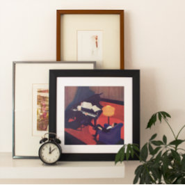 ヴィンテージアールデコミュージックラウンジピアノプレーヤーピアニスト ポスター