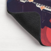 ヴィンテージアールデコミュージックラウンジピアノプレーヤーピアニスト マウスパッド (コーナー)