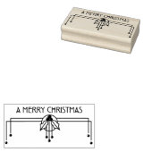 ヴィンテージアールデコメリークリスマス ラバースタンプ (押印)