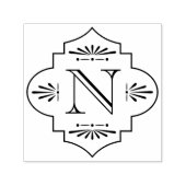 ヴィンテージアールデコモノグラムイニシャル セルフインキングスタンプ (デザイン)