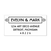 ヴィンテージアールデコモノグラム差出人住所 セルフインキングスタンプ (デザイン)