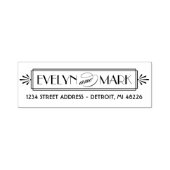 ヴィンテージアールデコモノグラム差出人住所 セルフインキングスタンプ (デザイン)