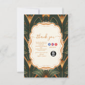 ヴィンテージアールデコモノグラム サンキューカード (正面)