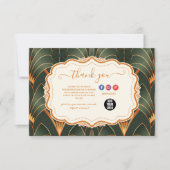 ヴィンテージアールデコモノグラム サンキューカード (正面)