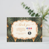 ヴィンテージアールデコモノグラム サンキューカード (スタンド正面)