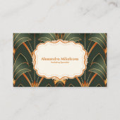 ヴィンテージアールデコモノグラム 名刺 (正面)