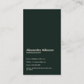 ヴィンテージアールデコモノグラム 名刺 (裏面)