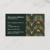 ヴィンテージアールデコモノグラム 名刺 (裏面)