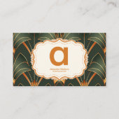 ヴィンテージアールデコモノグラム 名刺 (正面)