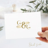 ヴィンテージアールデコユニーク金ゴールドQRコー結婚ド 出欠カード