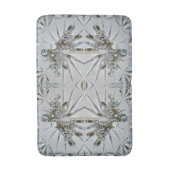 ヴィンテージアールデコラインエレガントストーンシルバーグレイ バスマット (正面縦)