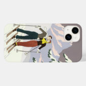 ヴィンテージアールデコラブアンドロマンスキーニューリュウズ Case-Mate iPhoneケース (裏面 (横))