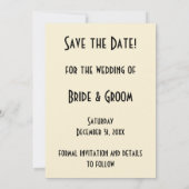 ヴィンテージアールデコラブキススキスノウザデイト セーブザデート (裏面)