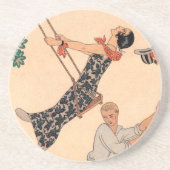 ヴィンテージアールデコラブザスウィングバイジョージバービア コースター (正面)