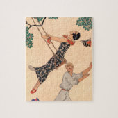 ヴィンテージアールデコラブザスウィングバイジョージバービア ジグソーパズル (縦)