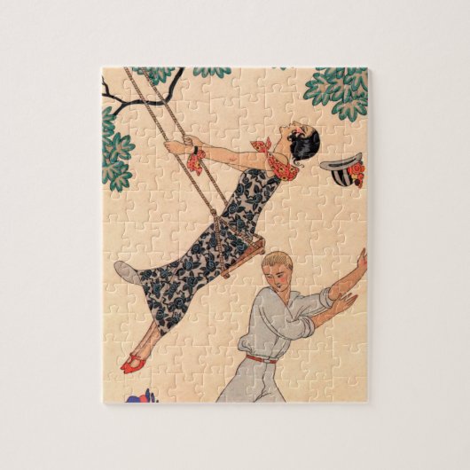 ヴィンテージアールデコラブザスウィングバイジョージバービア ジグソーパズル (縦)