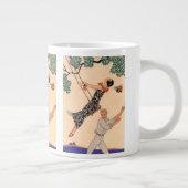 ヴィンテージアールデコラブザスウィングバイジョージバービア ジャンボコーヒーマグカップ (右)