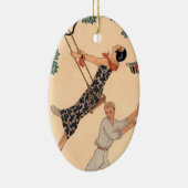 ヴィンテージアールデコラブザスウィングバイジョージバービア セラミックオーナメント (右)