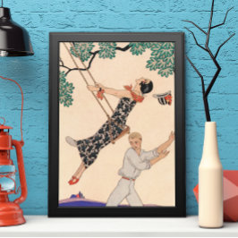 ヴィンテージアールデコラブザスウィングバイジョージバービア ポスター