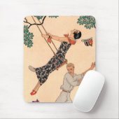 ヴィンテージアールデコラブザスウィングバイジョージバービア マウスパッド (マウス)