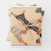 ヴィンテージアールデコラブザスウィングバイジョージバービア ラッピングペーパーシート (インサイチュ)